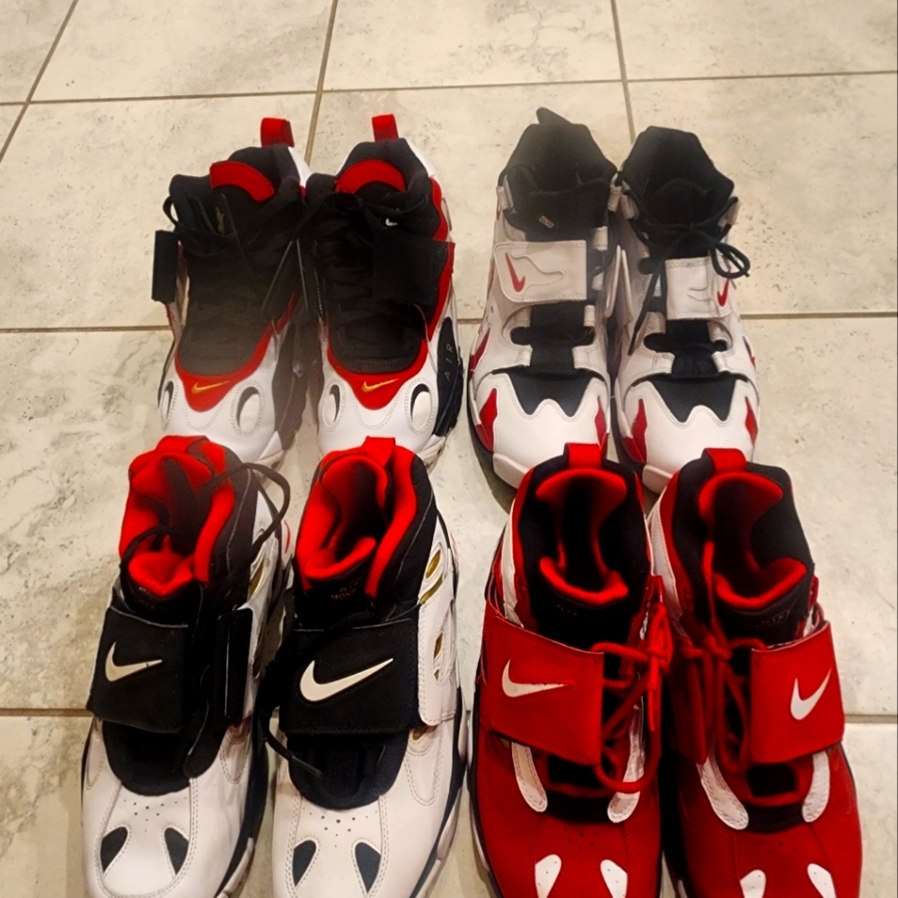 NIKE 49ERS EDITON DIAMOND TURF 2, SPEED TURF , AND DIAMOND TURF 96 MAX .